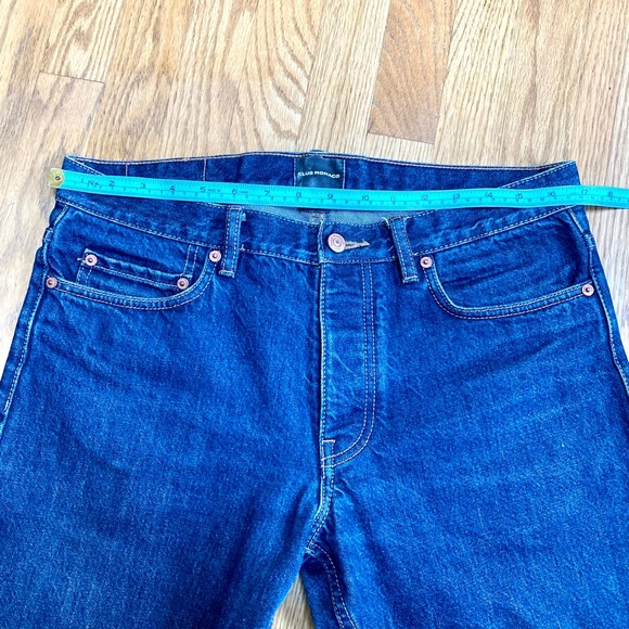 CLUB MONOCO Mens Jeans Premium Japanese Denim- 31 x 32 Indigo Blue Button Fly - Picture 13 of 13